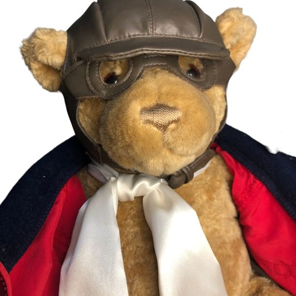 VTG 1997 Lands End Explorer Bears Bearon Von Oops Gund Stuffed Plush Animal Bear - Picture 2 of 15